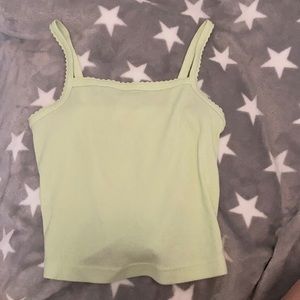 lime green tank top